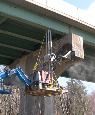Robotic Partial-depth Hydro Demolition for Bridge